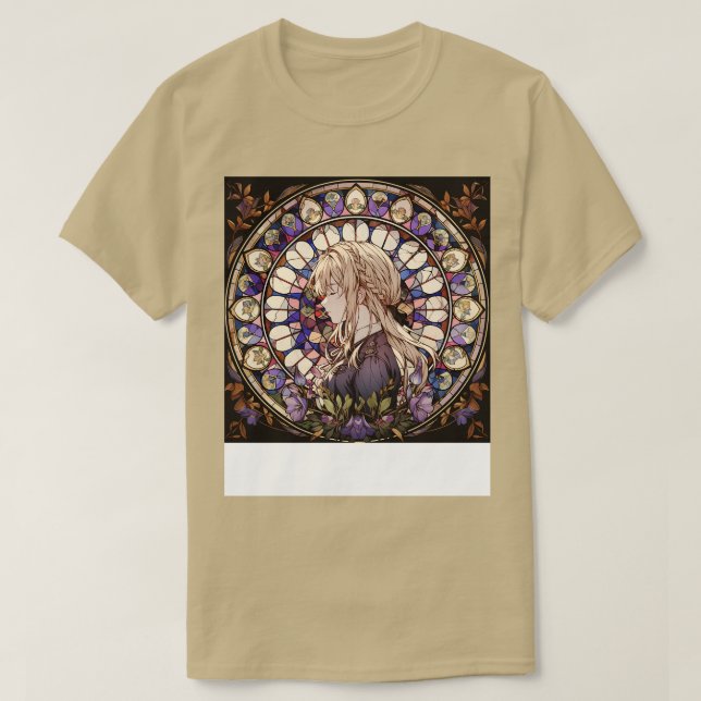 violet evergarden stained glass T-Shirt (Design Front)