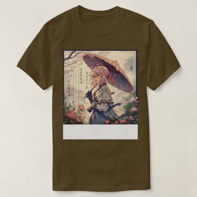 violet evergarden umbrella T-Shirt (Design Front)