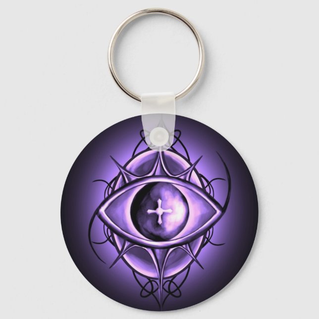 Violet Eye Design Key Ring (Front)