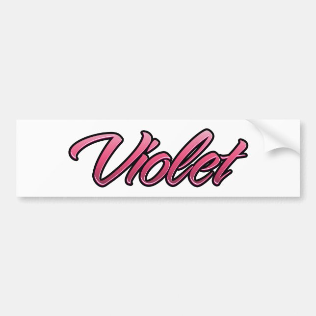 Violet faded pink Aufkleber Sticker (Front)