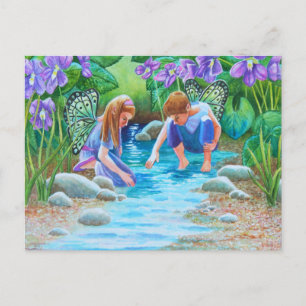 Violet Fairies Postcard