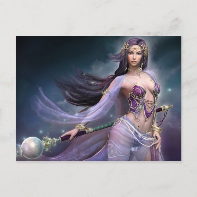 Violet fantasy postcard (Front)