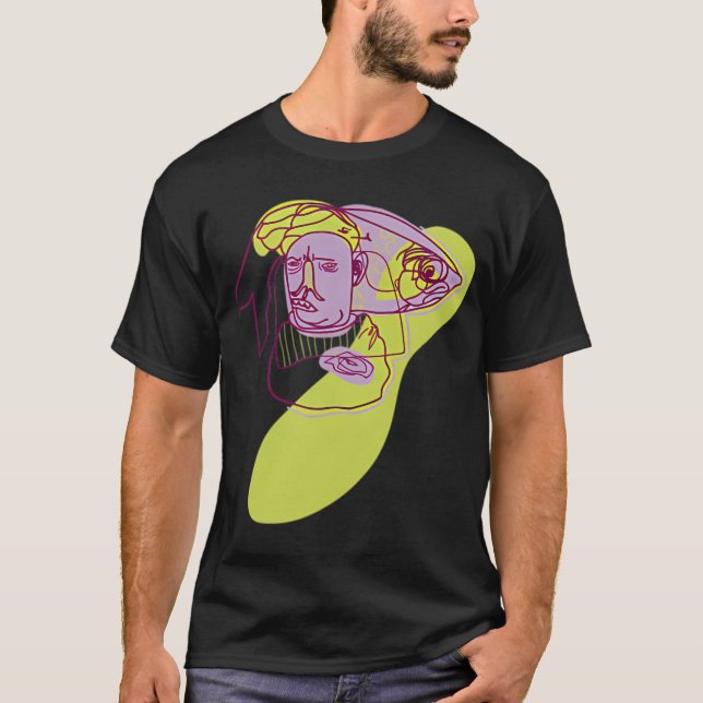 Violet Fish Man T-Shirt (Front)