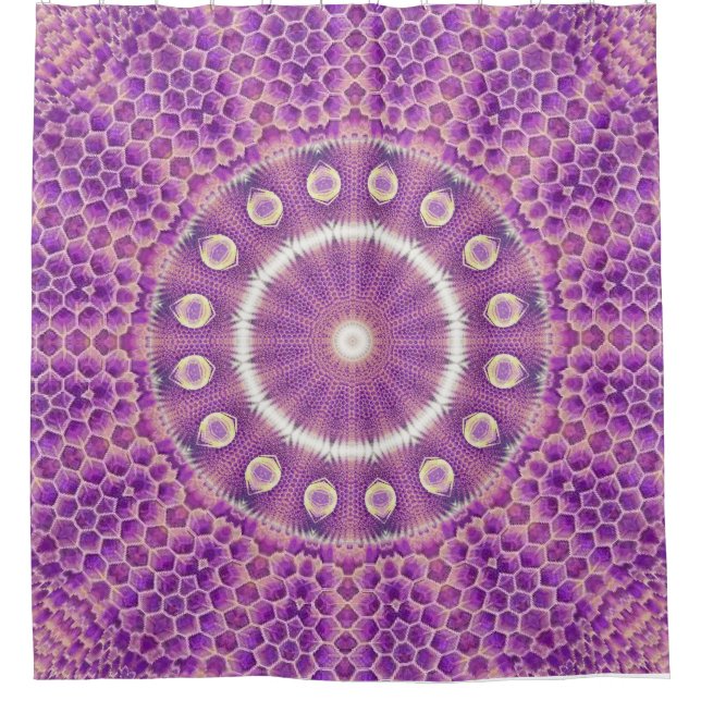 Violet Flame Hive Shower Curtain (Front)