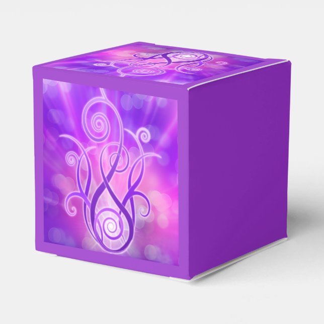 Violet Flame / Violet Fire Favour Box (Back Side)