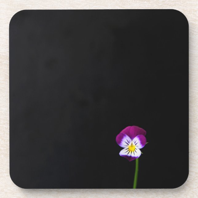 Violet Flower coastercna Coaster (Front)