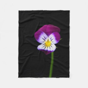 Violet Flower fbcnm Fleece Blanket