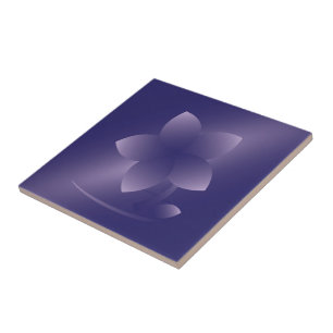 Violet flower tile