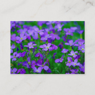 Violet Flowers Business Card