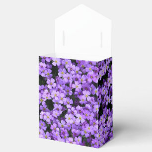 Violet Flowers Favour Box