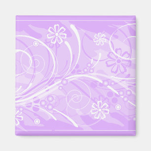 violet flowers magnet