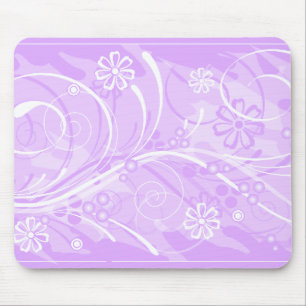 violet flowers mouse pad