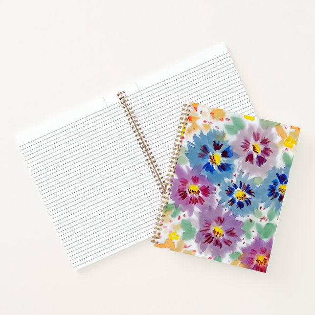 Violet flowers notebook (Inside)