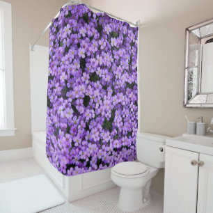 Violet Flowers Shower Curtain Violets Spring