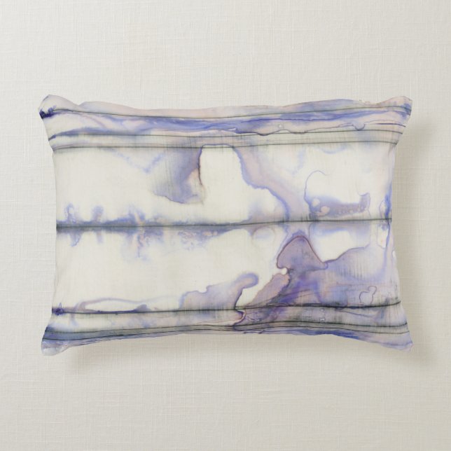 Violet Free Expression Watercolor Decorative Cushion (Front)