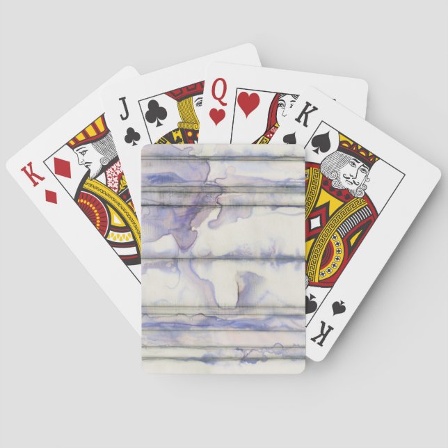 Violet Free Expression Watercolor Playing Cards (Back)