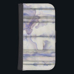 Violet Free Expression Watercolor Samsung S4 Wallet Case<br><div class="desc">This amazing free expression work by Jennifer Goldberger is a violet watercolor full of life. Black lines run vertically in the piece,  and violet drops extend out from them like waves in a lake. A wonderful print that would go well on a number of Zazzle products. Order yours today!</div>