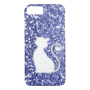 Violet Glitter Look Cat Case-Mate iPhone Case