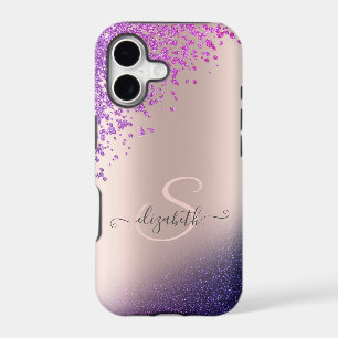 Violet Glitter Ombre Diamonds