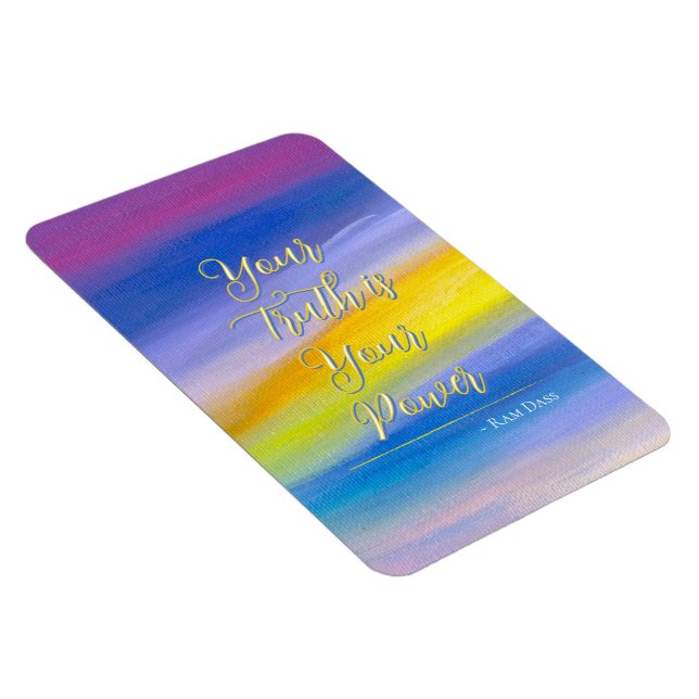 Violet & Golden Ray Abstract Magnet (Right Side)