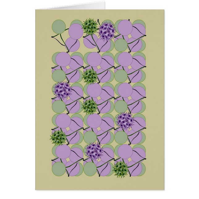 Violet Green Baubles Card (Front)