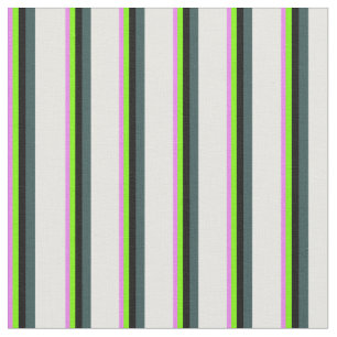 Violet, Green, Black, Dark Slate Grey, and White Fabric