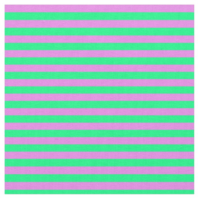 Violet & Green Coloured Pattern of Stripes Fabric (Close Up)