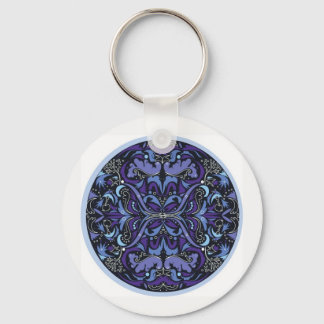 Violet Hour Art Deco keychain