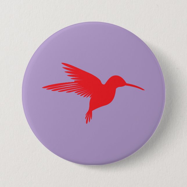 Violet Hummingbird Buttons  (Front)