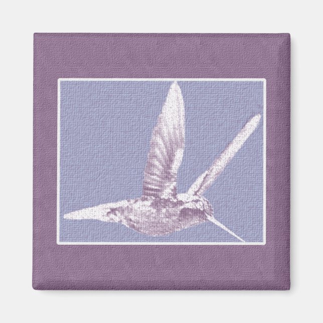 Violet Hummingbird Magnet (Front)