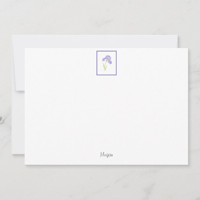 Violet Iris Card (Front)