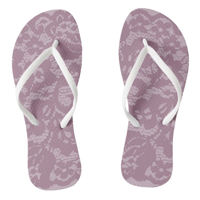 Violet lace jandals (Footbed)