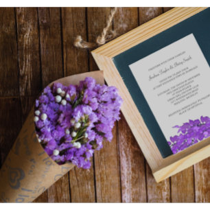 Violet Leaves Wedding Invitations