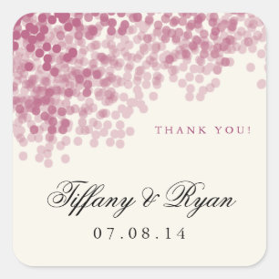 Violet Light Shower Favour Stickers