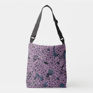 Violet Lilac garden Crossbody Bag