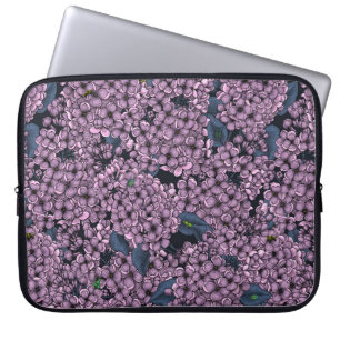 Violet Lilac garden Laptop Sleeve