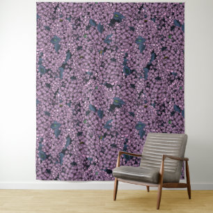 Violet Lilac garden Tapestry