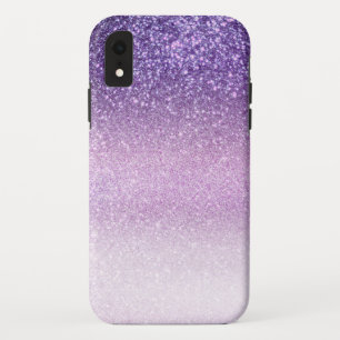 Violet Lilac Pastel Purple Triple Glitter Ombre Case-Mate iPhone Case