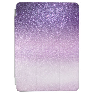 Violet Lilac Pastel Purple Triple Glitter Ombre iPad Air Cover