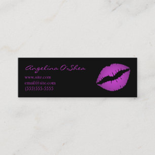 Violet Lipstick Skinny Business Card
