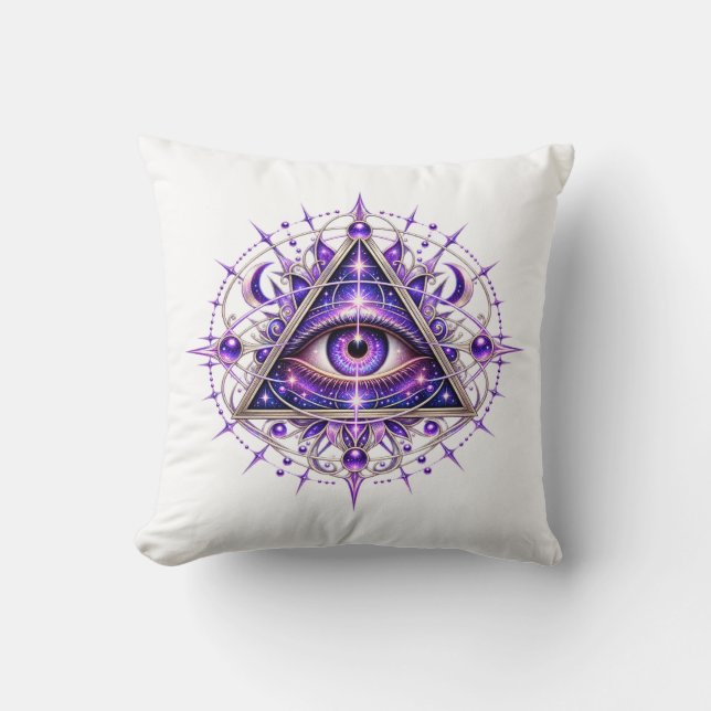 Violet Lunar Eye Cushion (Front)