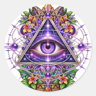 Violet Lunar Eye Sticker
