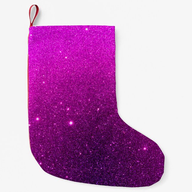 Violet luxury texture. Violet holiday background.  Small Christmas Stocking (Front)