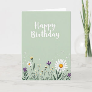 Violet Meadow Birthday Card