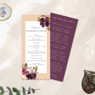 Violet Meadows Modern Fall Floral Programme