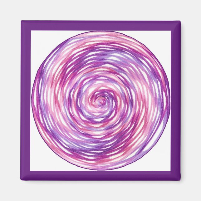 Violet Meditation Magnet (Front)