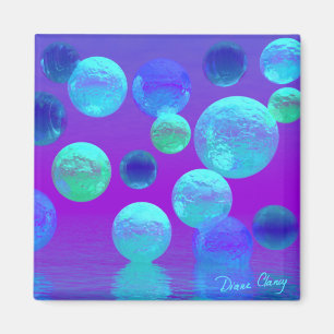 Violet Mist - Cyan and Purple Light Magnet