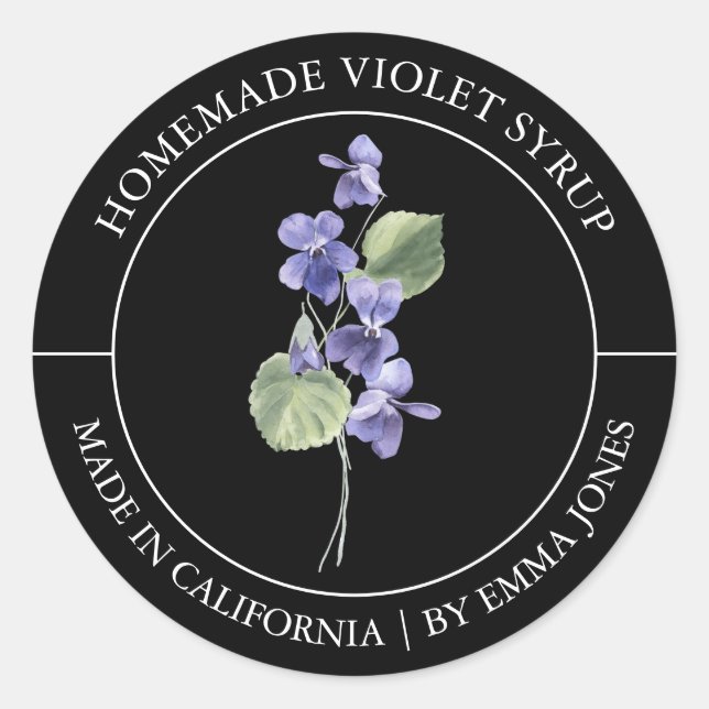 Violet Modern label (Front)
