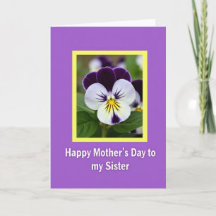 Violet Mothers Day Petals Card