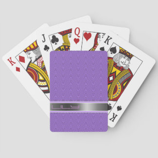 Violet Named Waves Playing Cards